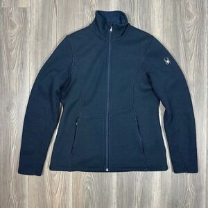 Spyder Women's Endure Full Zip Mid Weight Stryke Jacket - SIZE M Navy Winter